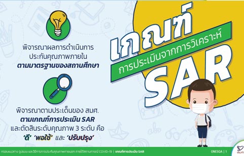 เกณฑ์การประเมินจากการวิเคราะห์ SAR