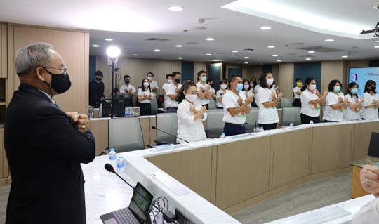 สมศ. จัดโครงการอบรมคุณธรรมจริยธรรม และประกาศเจตจำนงสุจริต ประจำปีงบประมาณ พ.ศ. 2564